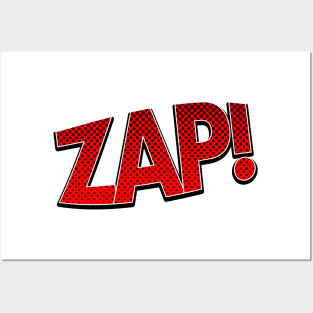 Red Zap! Posters and Art